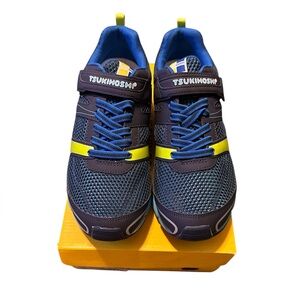 NWT Tsukihoshi Kids Blue and Yellow Sneakers